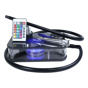 Hookah Box Moderne Acryl Draagbare Cachimbas Water Pijp Roken Waterpijp Groot met LED-licht Narguile Shisha Accessoires C0312