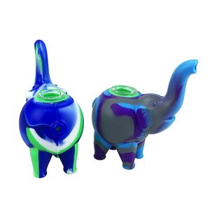 Hookaha coloré en silicone d'éléphant Pipes