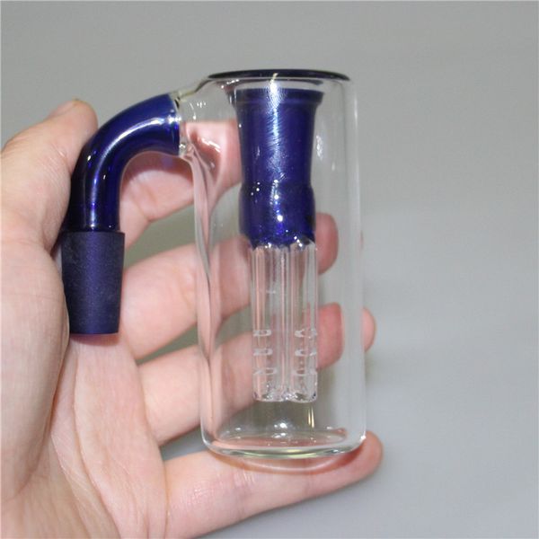 Narguilé Verre Ash Catchers 90 Degrés Avec 14mm quartz banger Bols En Verre Ashcatcher Pneu Percolateur Pour Silicone Bongs Oil Rigs