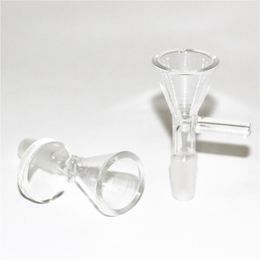 Waterpijp Glas roken kommen met handvat heldere kleur klassieke bong kom 10 14 18mm mannelijke droge kruid houder voor waterpijp dab rig