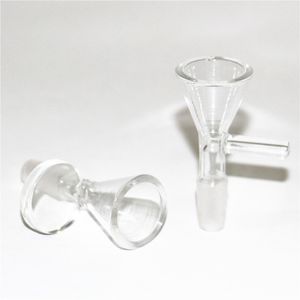 Waterpijp Glas roken kommen met handvat heldere kleur klassieke bong kom 10 14 18mm mannelijke droge kruid houder voor waterpijp dab rig