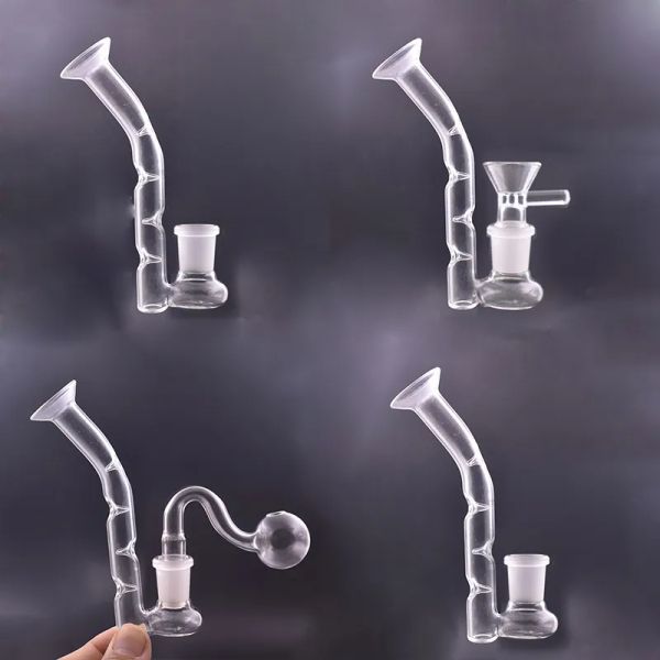 Hookah Glass Tube Tubo de agua NUEVO CONECTOR DE 14 MM MISMO Adaptador de arco del arco Cóncavo J Gangle Gun Gun LL