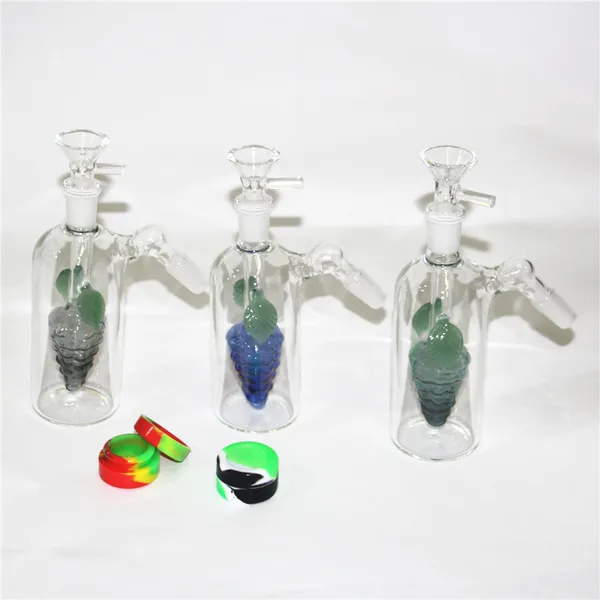 Pipas de agua de cristal de la cachimba en forma de corazón Pipa de humo Bong Plataformas petroleras Dab Rig Hierba seca Vap bongs colector de ceniza néctar clavo de cuarzo