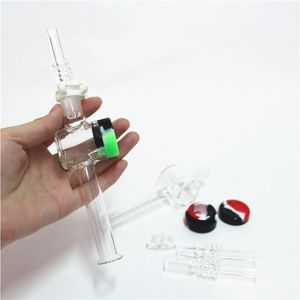 Narguilé Nectar Kit quartz clou Nector tuyau 10mm 14mm joint avec récipient en silicone dabber outil cire