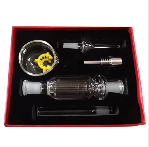 Kit collecteur de Nectar pour tuyau de narguilé, avec pointe en titane, pointe en Quartz de 10mm, Mini tuyau en verre disponible, ensemble Micro NC