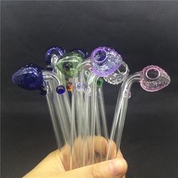 Waterpijpleidingen voor roken Glass Oil Burner Strawberry Pipe Gekleurde Pyrex Tabaksbuizen te koop