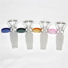 Hookah Slide Glass Bowls Sneeuwvlokfilter Bowl Rookaccessoires met schermhandgreep 14 mm mannelijk 2 in 1 voor waterpijpen waterpijpen Olieligingen