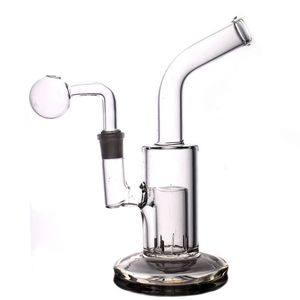 Narguilé Vortex Recycler Dab Rig Wax Water Bong Heady Klein Bongs avec banger oil tabac bol