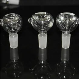 Hookahs 10 mm 14 mm helder glazen kom stuk waterpijp voor bongs dikke pyrex bedwelmende glazen waterleidingen kommen met handgreep