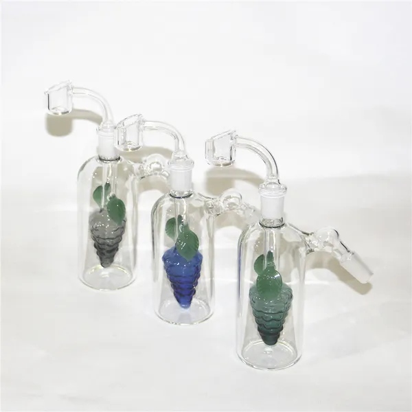 Narguilés 14.5mm joint Ash Catcher Adaptateur en verre avec percolateur Downstem Recycleur de verre à 4 bras Conduites d'eau pour plates-formes pétrolières