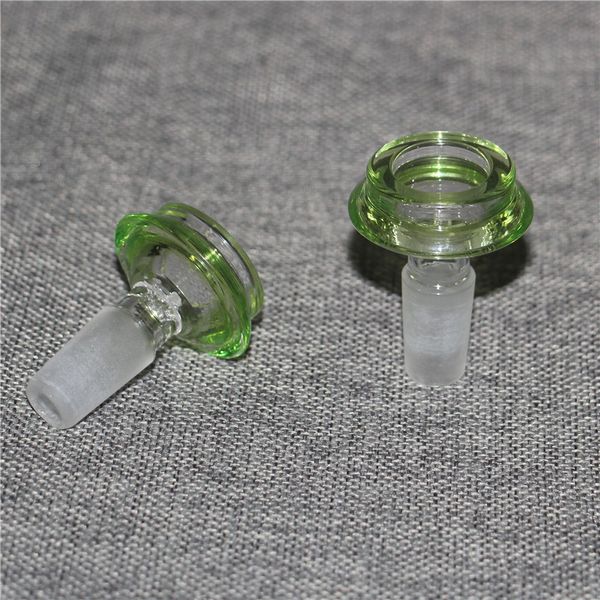 Narguilés 14mm 18mm Bol de fumée mâle Bols de tabac aux herbes sèches pour conduite d'eau en verre Bong Dab Rig