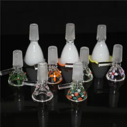 Hookahs 14 mm 18 mm mannelijke us kleurrijke kannibaal bloemglas kommen voor bongkom stuk glazen water waterpijpolie rigs rookpijpen