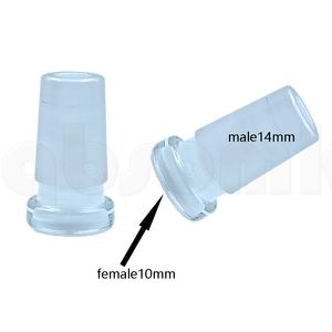 Adaptateur de verre mâle de 19 mm pour narguilés, adapté au connecteur femelle de 14 mm pour les adaptateurs de bongs d'eau