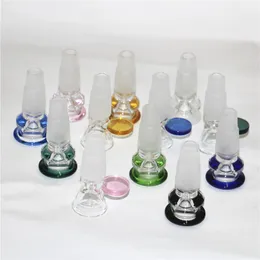 Hookahs 2 in 1 glazen kommen kruid droge olie brander 14 mm18 mm mannelijk rookgereedschap accessoires concentreren glazen asvanger