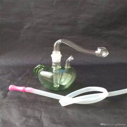 Narguilés Apple Hook Water Glass Bongs Accessoires Verre Fumer Pipes coloré mini multi-couleurs