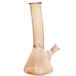 Narguilés Bent Neck Becker Bong Couleur Chocolat Pipe À Eau Bongs Verre Lourd Diffus Downstem 14mm Bol En Verre