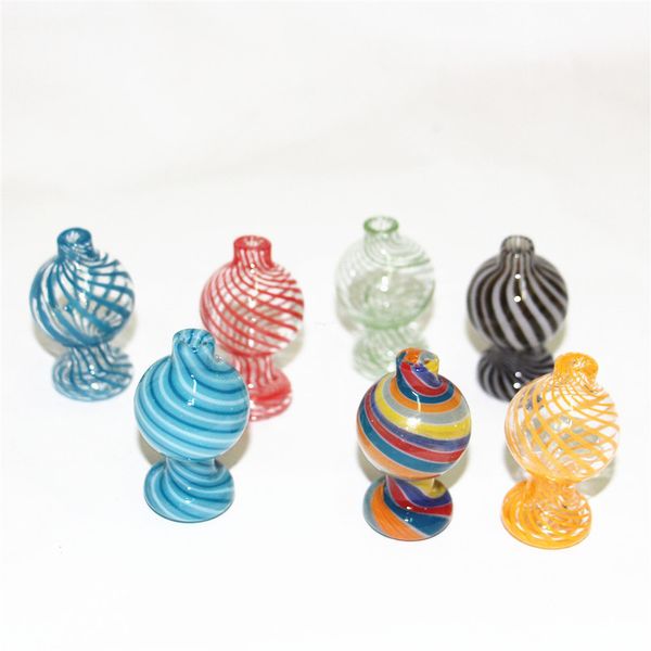 Narguilés Beracky US Couleur Verre Bubble Carb Cap UV Ball Carb Caps Pour Bord Biseauté Quartz Banger Nails Verre Eau Bongs Pipe Dab Rigs