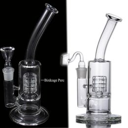 Hookahs Birdcage Perc-bril Bubbler Dikke Glazen Watergaten Roken Pijp Olierouts DAB met 18mm Glas Banger