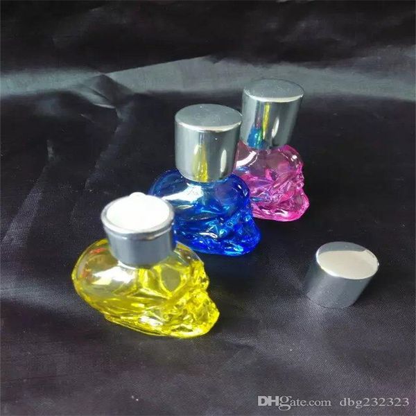 Narguilés Os lampe à alcool bongs en verre accessoires Pipes à fumer en verre coloré mini multi-couleurs