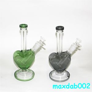 Narguilés Bong Girly Honeycomb Verre Pipes à eau 3 couches Mignon Dab Bongs 9 pouces et joint de 14 mm