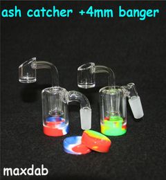 Hookahs Classical avec quartz banger 14 mm 18 mm Arm Perc Catcher More Ash Silicone Dab Jar Wax Conteners Glass Water Bong6754998