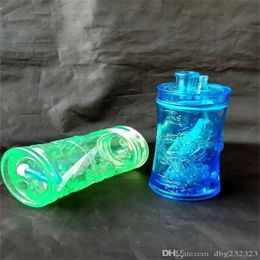 Narguilés Tuyaux en acrylique de couleur Accessoires pour bongs en verre Pipes à fumer en verre colorées Mini multi-couleurs Pipes à main Meilleure cuillère