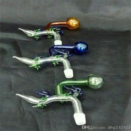 Hookahs Color Dragon Whisker Glass Bongs Accessorie Glas Rookpijpen Kleurrijke Mini Multi-Color Handleidingen Beste Lepel Glas