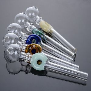 Hookahs Kleur Matching Clear Pyrex Oil Burner Pijpen voor Water Glass Bongs DAB Rigs Roken Accessoires SW45