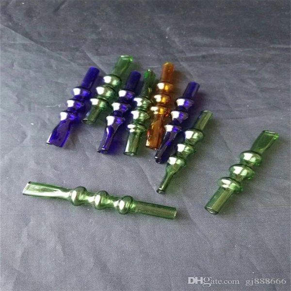 Narguilés Couleur buse multi-bulles bongs en verre accessoires Verre Fumer Pipes coloré mini multi-