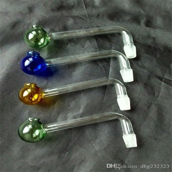 Narguilés Accessoires de bongs en verre pot coloré Pipes en verre colorées mini multi-couleurs Main