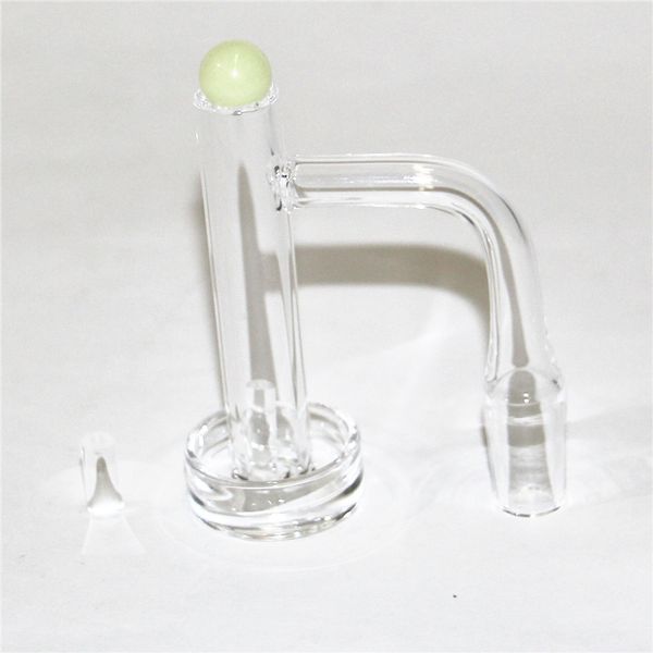 Hookahs Contral Tower Flat Top Terp Slurper Fumar Banger de cuarzo con vidrio Mármol Pearl Cap Pilar 2 mm Blender Spin Cuarzo Clavos para Bongs Dab Rigs