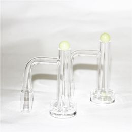 Narguilés Tour Contral Quartz Banger Fumer Bord Biseauté 14mmOD Clous De Fumée Avec Capuchon De Carburateur De Diamant Piliers Terp Gravés Solides Pour Verre Bong Dab Rig Tuyaux