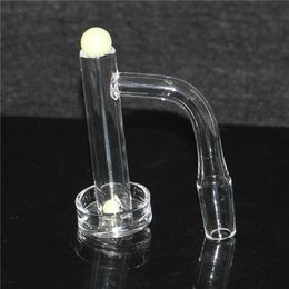 Hookahs Contral Tower Terp Slurper Quartz Banger Nail met glazen marmeren koolhydraten en pilaar 10 mm 18 mm gewricht 90 graden domeloze knallers voor glazen bongs