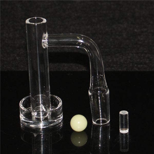 Tour de contrôle de narguilés Quartz Banger Set 80 mm de haut Terp Slurper Blender Bangers avec capuchon en marbre Pilier 14 mm mâle 90 degrés Soudure complète Slurp Dab Nail