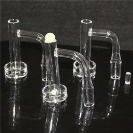 Narguilé Tour de contrôle XL Bord biseauté Terp Slurper Quartz Banger Set avec verre Marbre Carb Cap Pilier Pour collecteurs de cendres en verre bong à eau