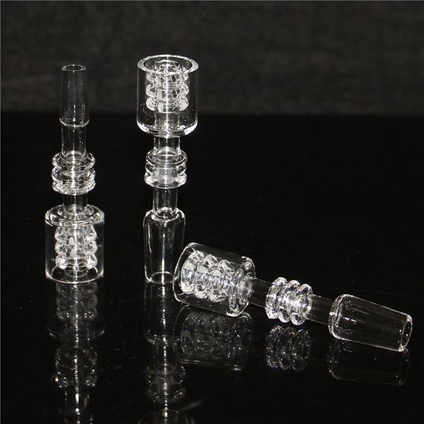 Narguilés Diamant Noeud Quartz fumée Clou sans dôme Ongles efficaces SleekElegant 10mm 14mm 18mm Clair Bangers givrés silicone nectar dab paille