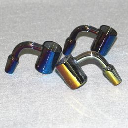Hookahs Electroplate 25 mm XL platte bovenste kwarts banger nagel 10 mm 18 mm gewricht 45/90 graden voor glazen bongs