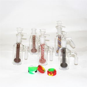 Hookahs Glass Bong Micro Kit Mini 14 mm met titanium nagelas vanger olielig