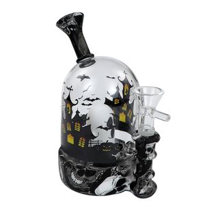 Narguilés bongs en verre accessoires pour fumer conduites d'eau en forme de fantôme fumée dab tuyau de plate-forme