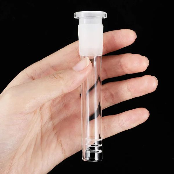 Narguilés verre tige en verre tube 14mm 18mm mâle femelle joint Lo Pro diffusé vers le bas 10cm 12cm 14cm dans les conduites d'eau Bongs LL