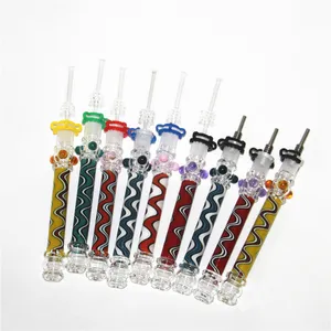 Hookahs Glass nectar tips met titanium en kwarts nagel dabbergerecht glazen waterpijp roken