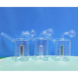 Narguilés verre brûleur à mazout barboteur avec Perc Dab plates-formes eau Bongs épais clou barboteur Bong petits brûleurs tuyaux mini plates-formes à huile