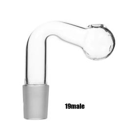 Narguilé verre brûleur à mazout tuyau 14mm 18mm clair épais Pyrex mâle femelle Joint pour eau Bong plates-formes en gros 23 LL