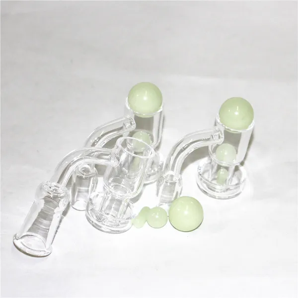 Las cachimbas brillan en perlas oscuras Terp Slurpers Blender Quartz Banger 10 mm 14 mm 18 mm 22 mmOD Up Oil Nails para plataformas DAB Bongs de vidrio