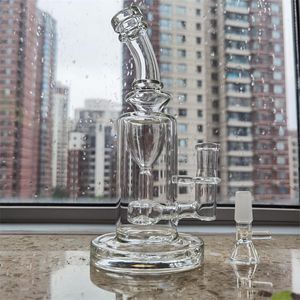 Narguilés Bangs de brûleur à mazout de grande qualité Clear Inline Perc Bang en verre stable 14.4mm Joint Glass Bowl