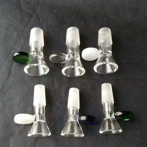 Narguilés Adaptateur de gâteau rond à main pour bangs en verre Accessoires Pipe colorée Verre à fumer