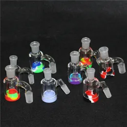 Narguilés Heady verre coloré fumer bol 14mm 18mm mâle avec poignée belle diapositive pour barboteur et cendrier bong bols