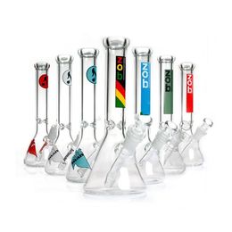 Hookahs Edición limitada Zob Hitman vidrio mini vaso de precipitados inferior bong 10 "Pipas de agua de color Rasta Bongs de hielo 14.4 mm plataforma petrolera conjunta dab Bubbler fumar