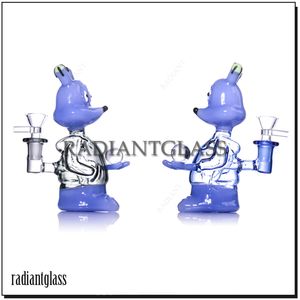 Narguilés Mini Verre Bong Dessin Animé Fgure Nouveauté Bongs 5mm d'épaisseur pipe à eau de tabagisme avec bol de 14mm plates-formes de dab traditionnelles plate-forme pétrolière