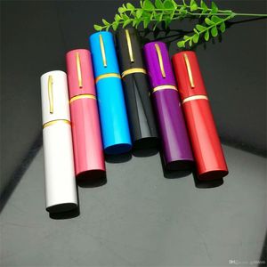 Narguilés Mini bouilloire à cigarette portable multicolore de type stylo Bongs en verre Tuyaux de brûleur à mazout Conduites d'eau